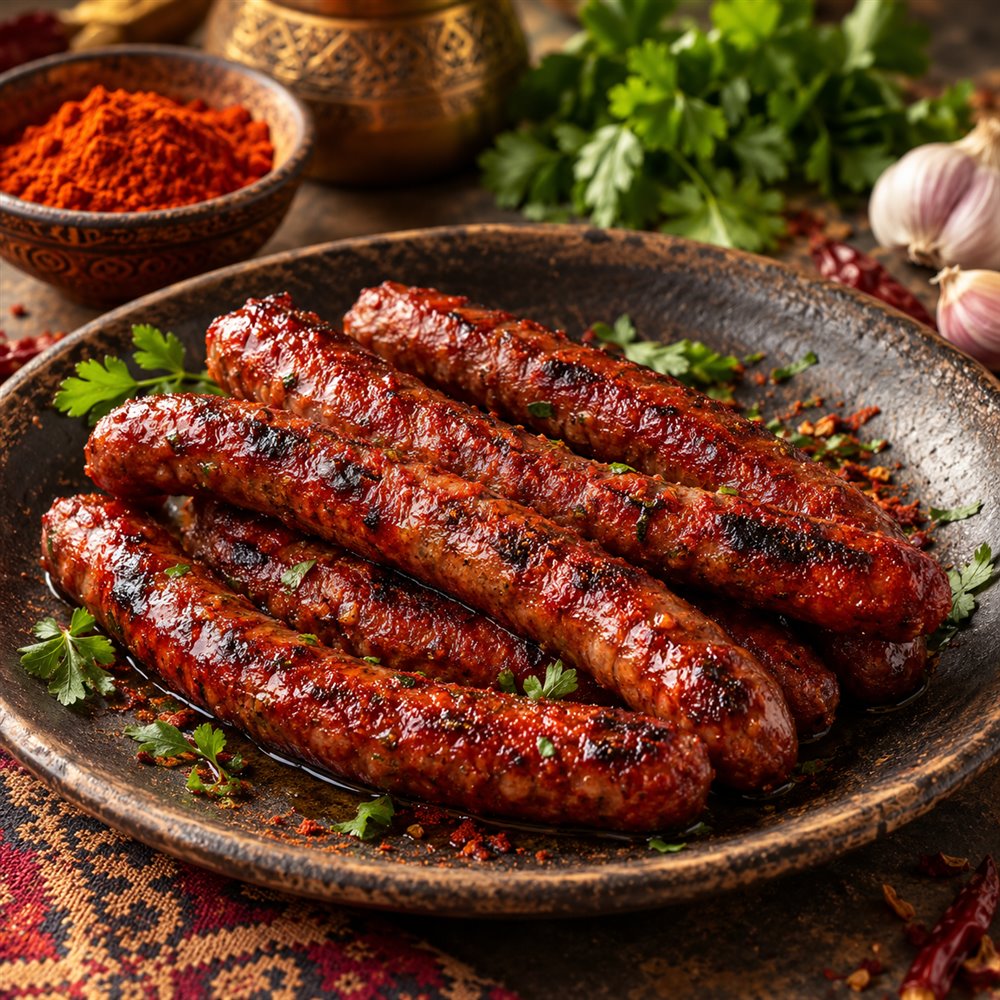نقانق مرقاز مشوية